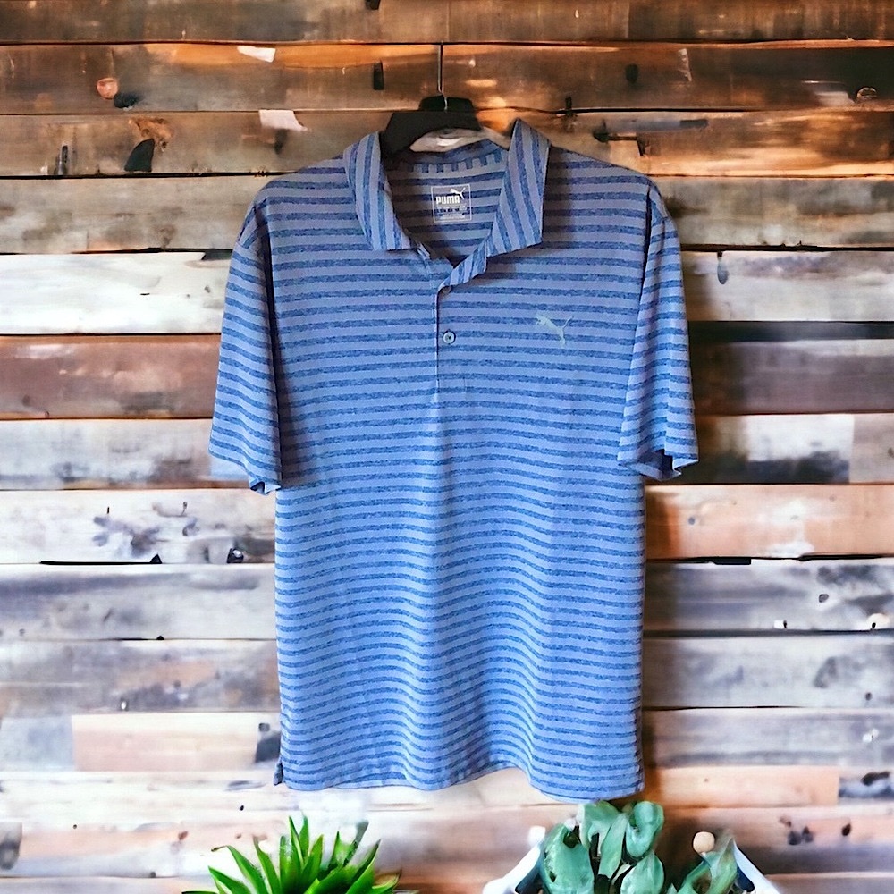 Puma Golf Polo Blue Men’s Large NWOT 🆕